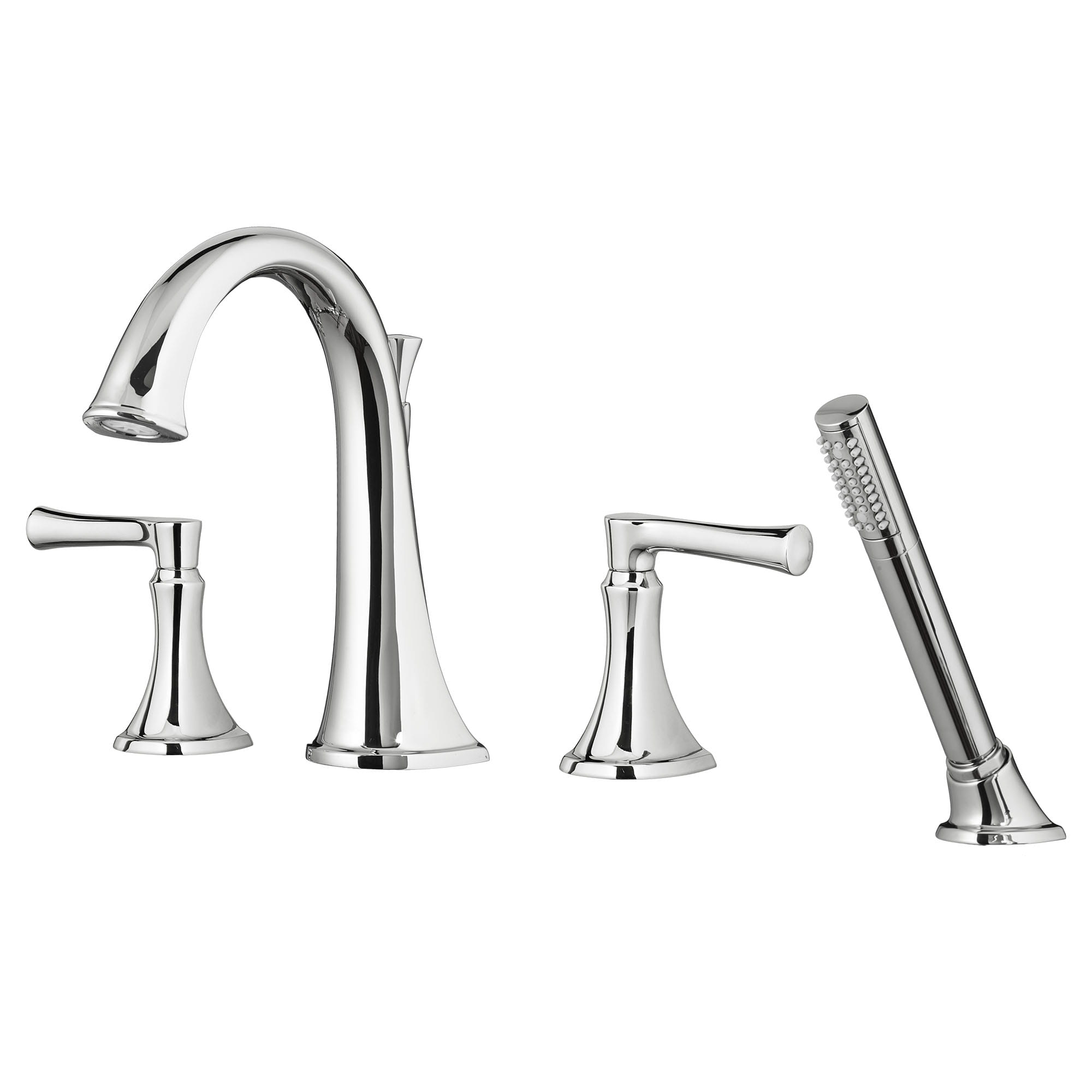 Estate Bathtub Faucet With Personal Shower for Flash Rough In Valve With Lever Handles CHROME